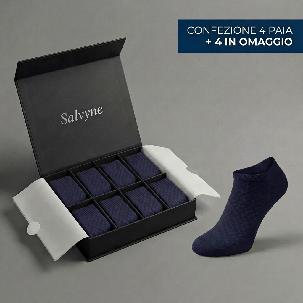 CALZINI CORTI SALVYNE IN FIBRA DI BAMBÙ PREMIUM