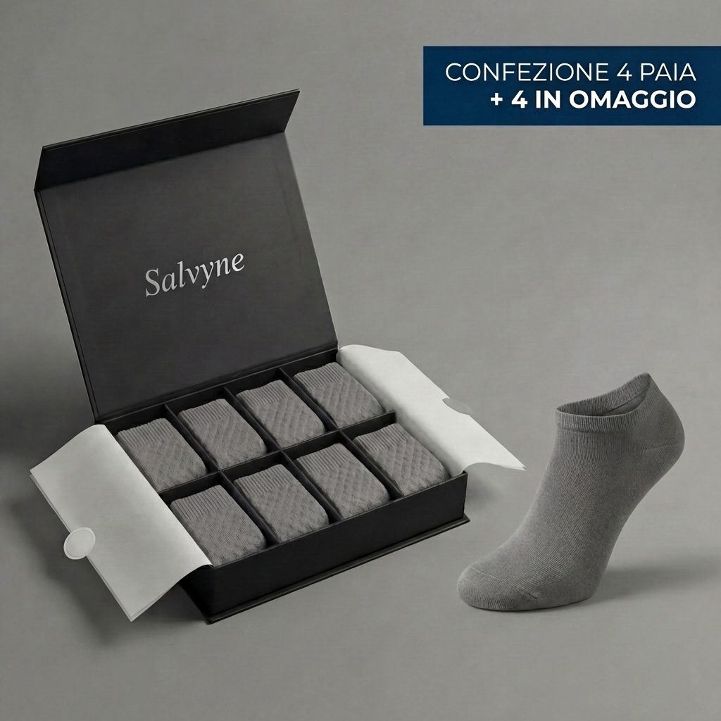 CALZINI CORTI SALVYNE IN FIBRA DI BAMBÙ PREMIUM