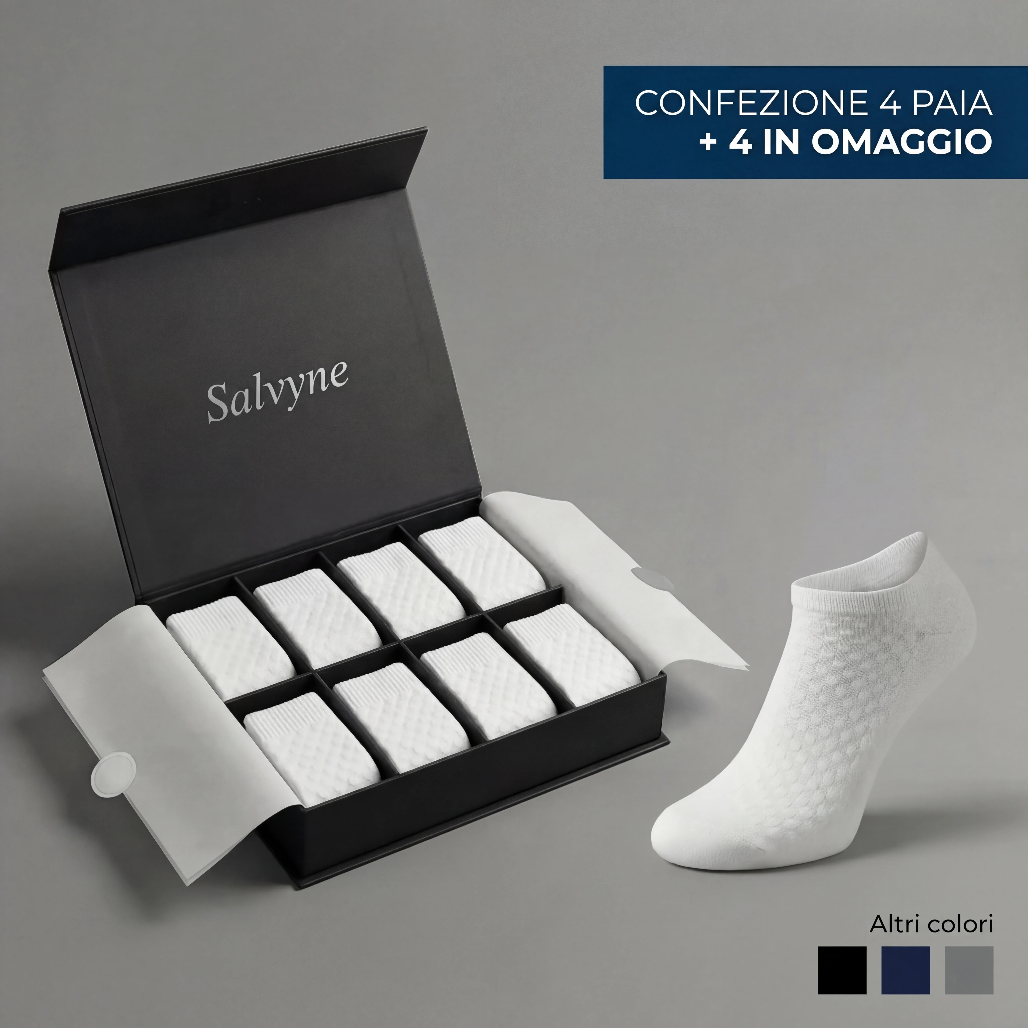 CALZINI CORTI SALVYNE IN FIBRA DI BAMBÙ PREMIUM