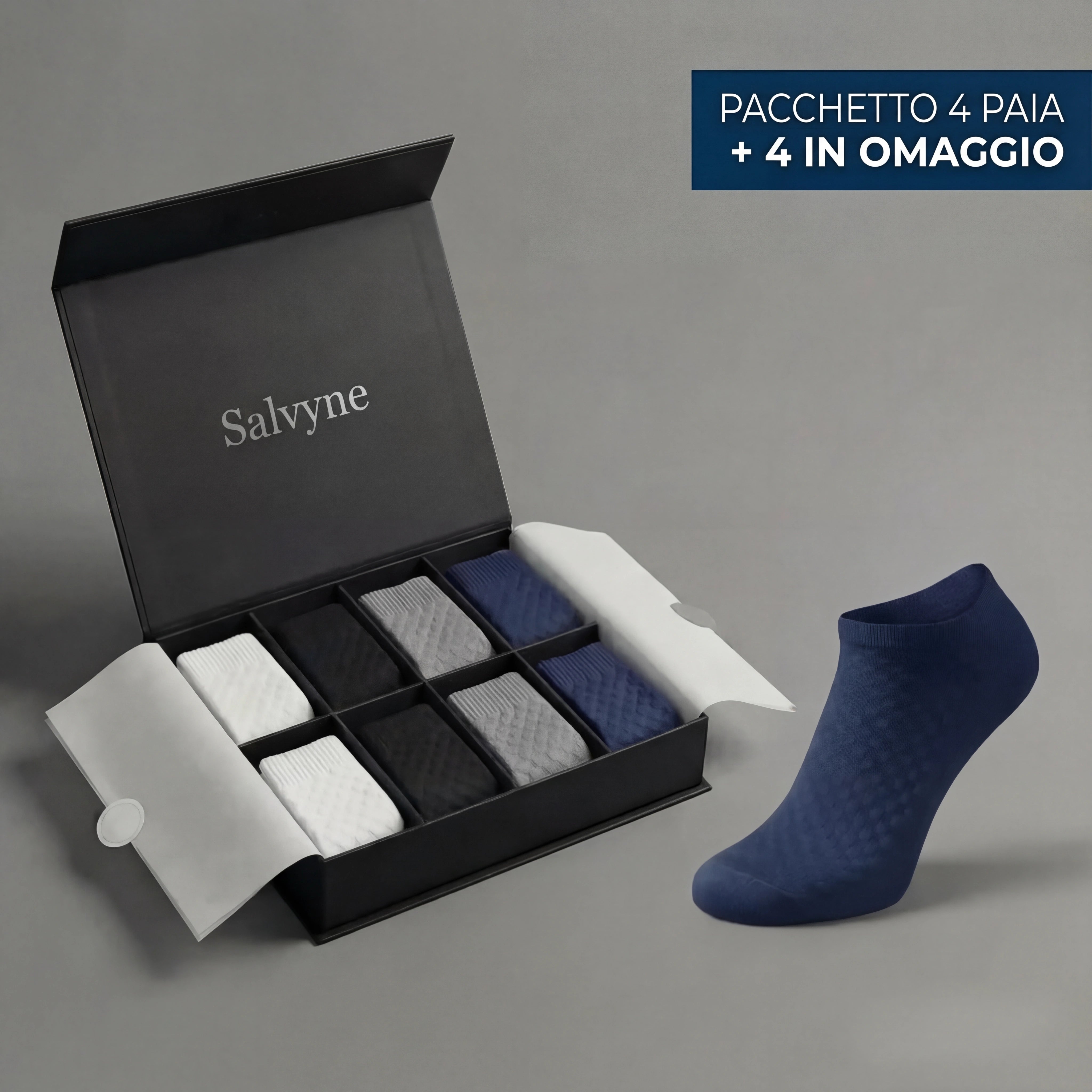 CALZINI CORTI SALVYNE IN FIBRA DI BAMBÙ PREMIUM