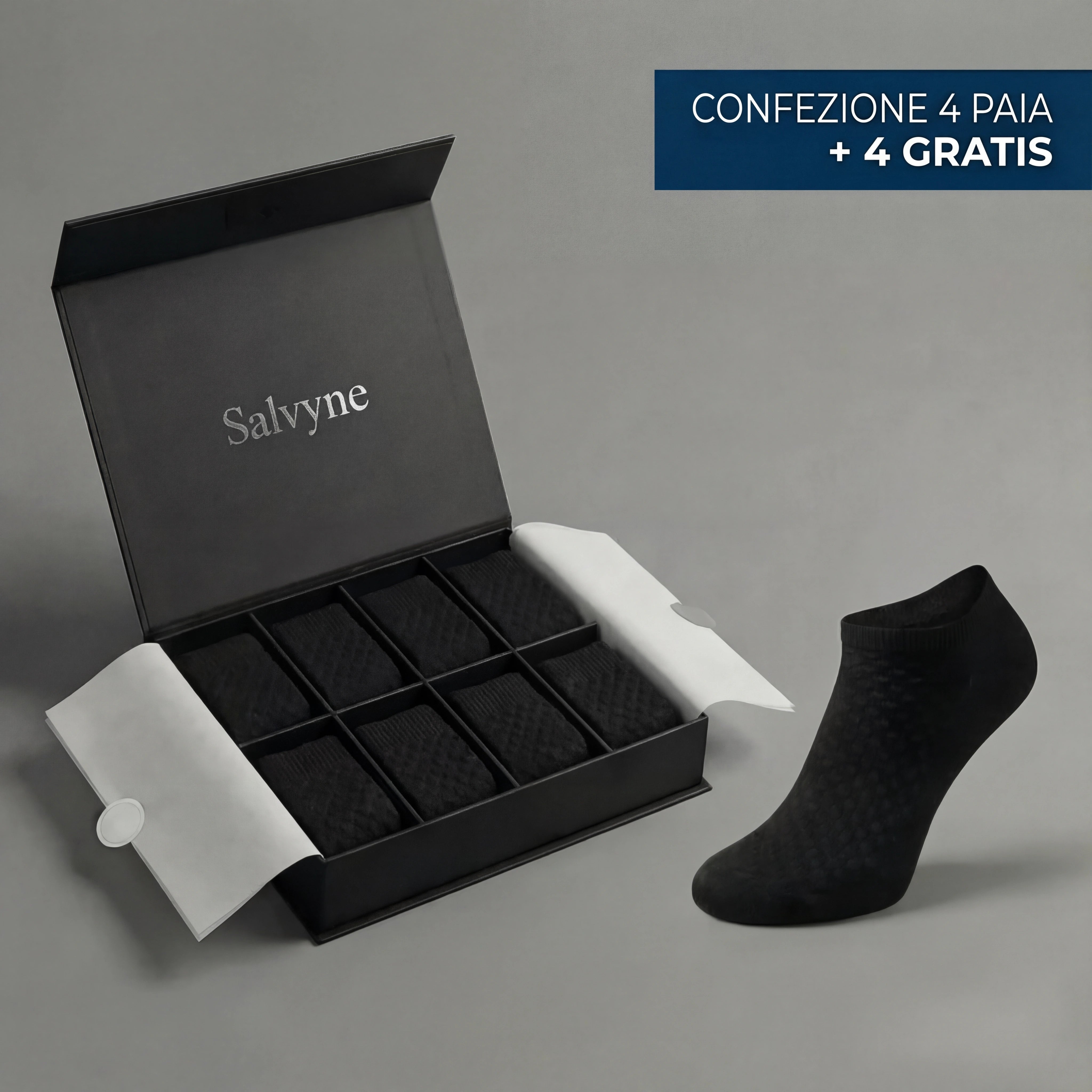 CALZINI CORTI SALVYNE IN FIBRA DI BAMBÙ PREMIUM