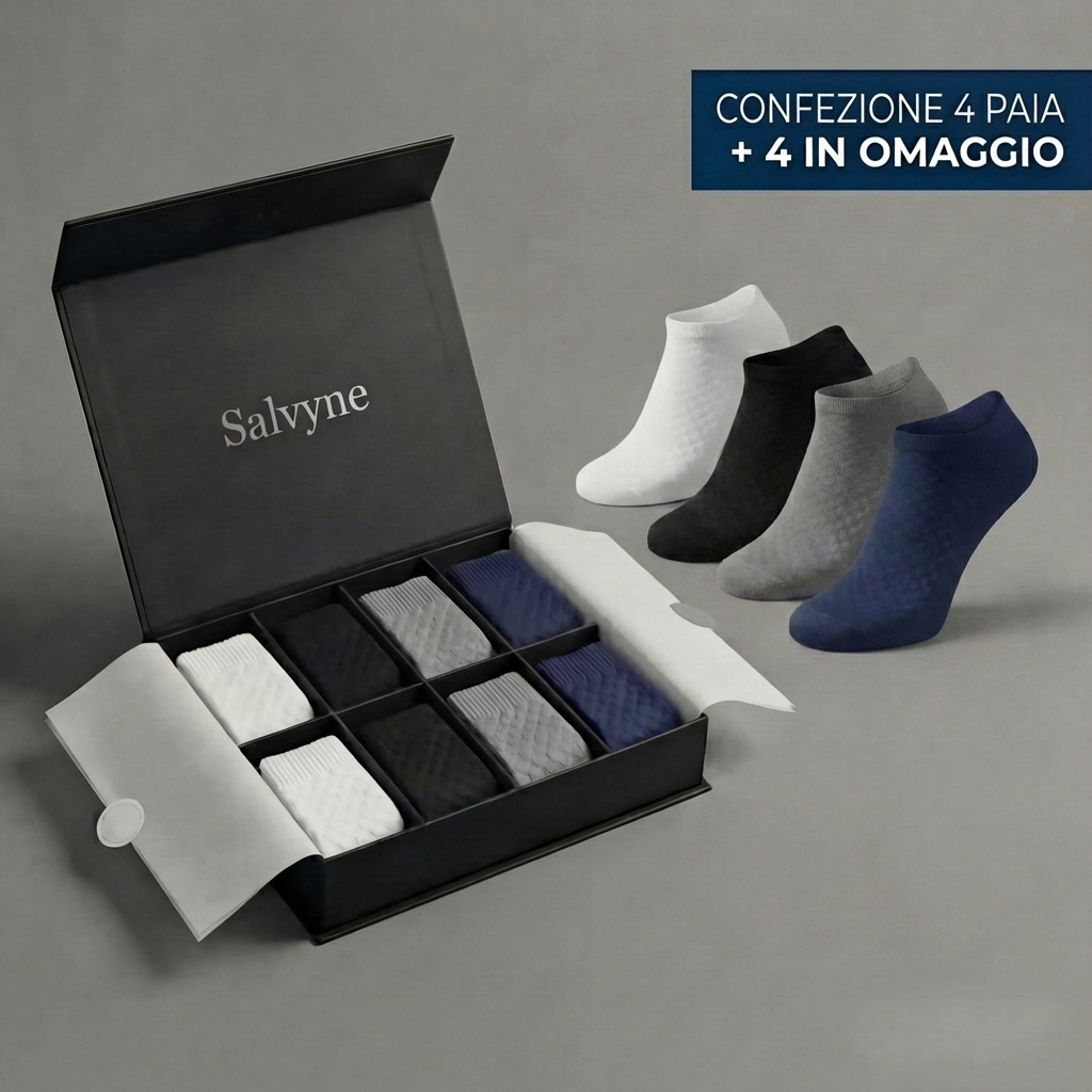 CALZINI CORTI SALVYNE IN FIBRA DI BAMBÙ PREMIUM