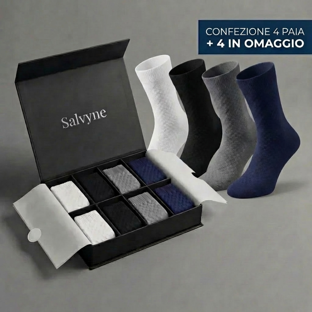 CALZINI SALVYNE IN BAMBÙ — 8 PAIA
